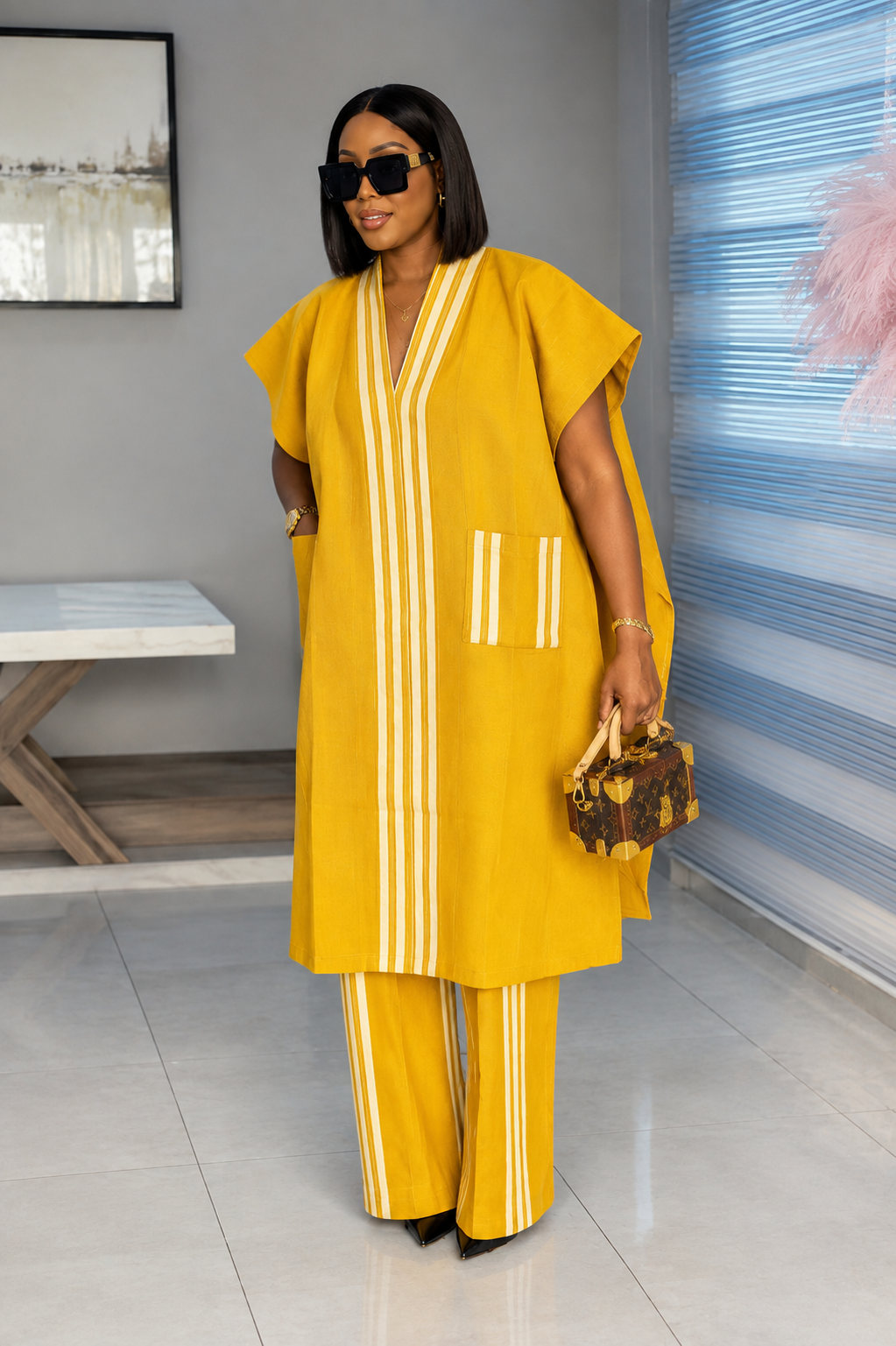 The Savanna Set - Women's African Tunic & Trouser Set