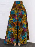 The Veronica Palazzo Pants — Women's Geometric African Wide-Leg Palazzo Pants