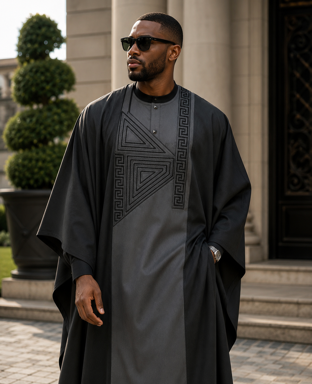 The Oba Agbada — Men's Premium African Agbada Occasion Set