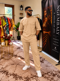 The Kribi Set — Men's African Resort Two-Piece Set