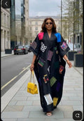 Our Mosaic Boubou — Women's African Patchwork Maxi Boubou