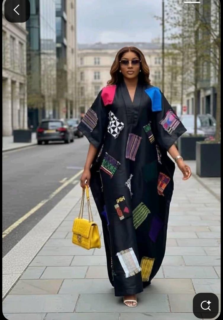 Our Mosaic Boubou — Women's African Patchwork Maxi Boubou